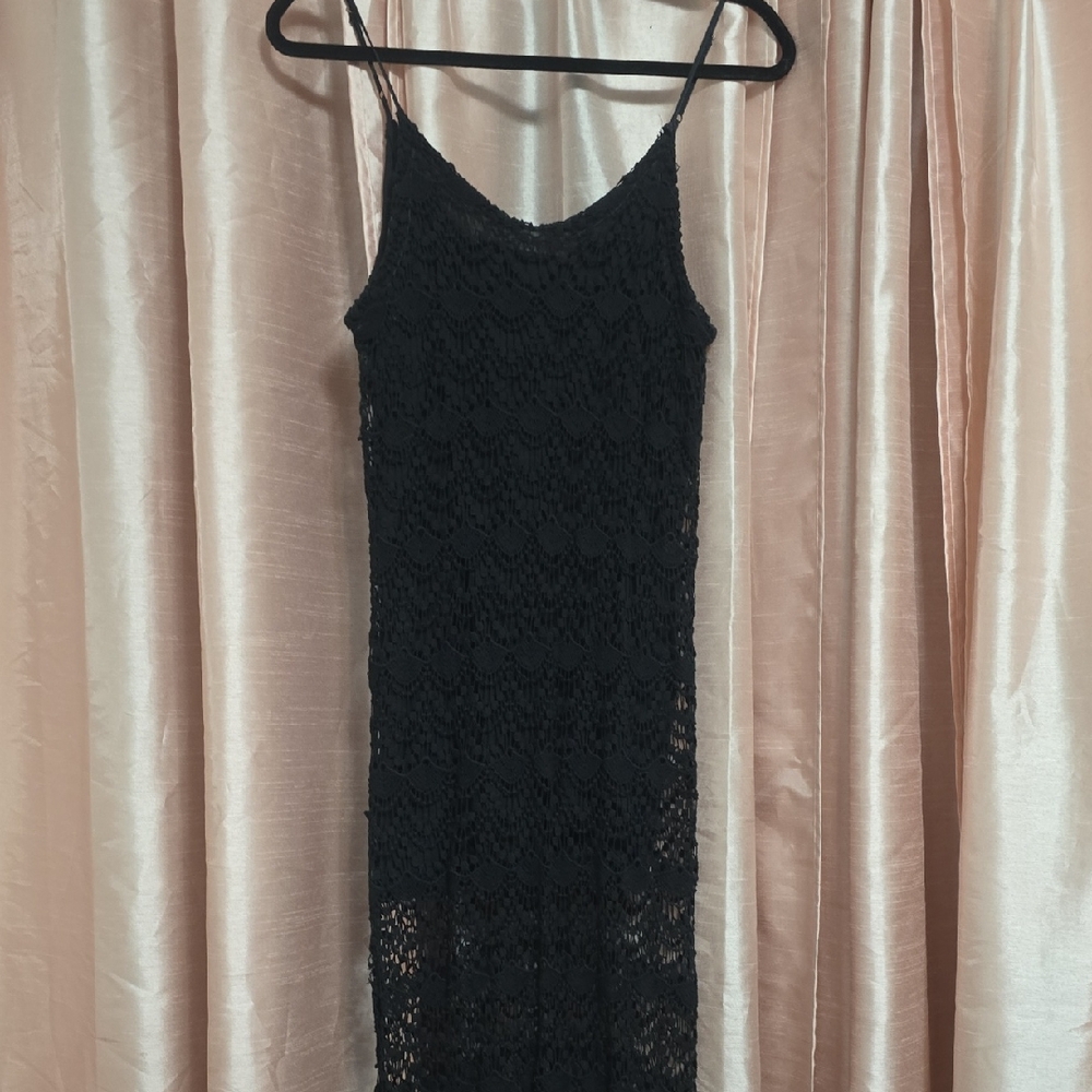 Elegant Black Lace Dress